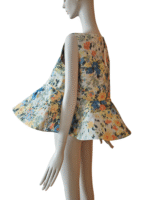 Nina Ricci Runway Floral Peplum Top – 2020 Collection, Size 38                                                                                               Nina Ricci 2020 Runway Floral Peplum Top - Image 4