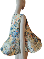 Nina Ricci Runway Floral Peplum Top – 2020 Collection, Size 38                                                                                               Nina Ricci 2020 Runway Floral Peplum Top - Image 5