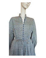 70s Origin Liberty Vintage Grey Cotton Dress Multicoloured  Excellent condition - Image 3