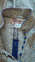 70s Origin Liberty Vintage Grey Cotton Dress Multicoloured  Excellent condition - Image 5