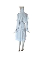 Vivienne Westwood White Trench Coat – IT 46 / UK 14 – Oversized Lapel, Designer Vintage - Image 5