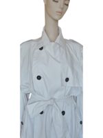Vivienne Westwood White Trench Coat – IT 46 / UK 14 – Oversized Lapel, Designer Vintage - Image 8