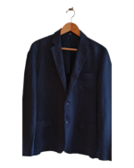 ORLEBAR BROWN Men's Single Breasted Regular - Fit Linen Blaser Navy Blue