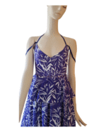 Prabal Gurung Purple and White Tiered Maxi dress 2017 Collection - Image 2