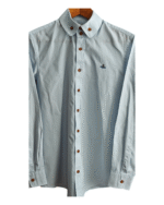 Vivienne Westwood Man Two Button Krall shirt Sky Blue Size Italy 48