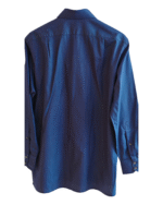 Fray Navy Blue Micro Dot Formal Shirt – Made in Bologna, Italy – Size IV UK XL - Image 5