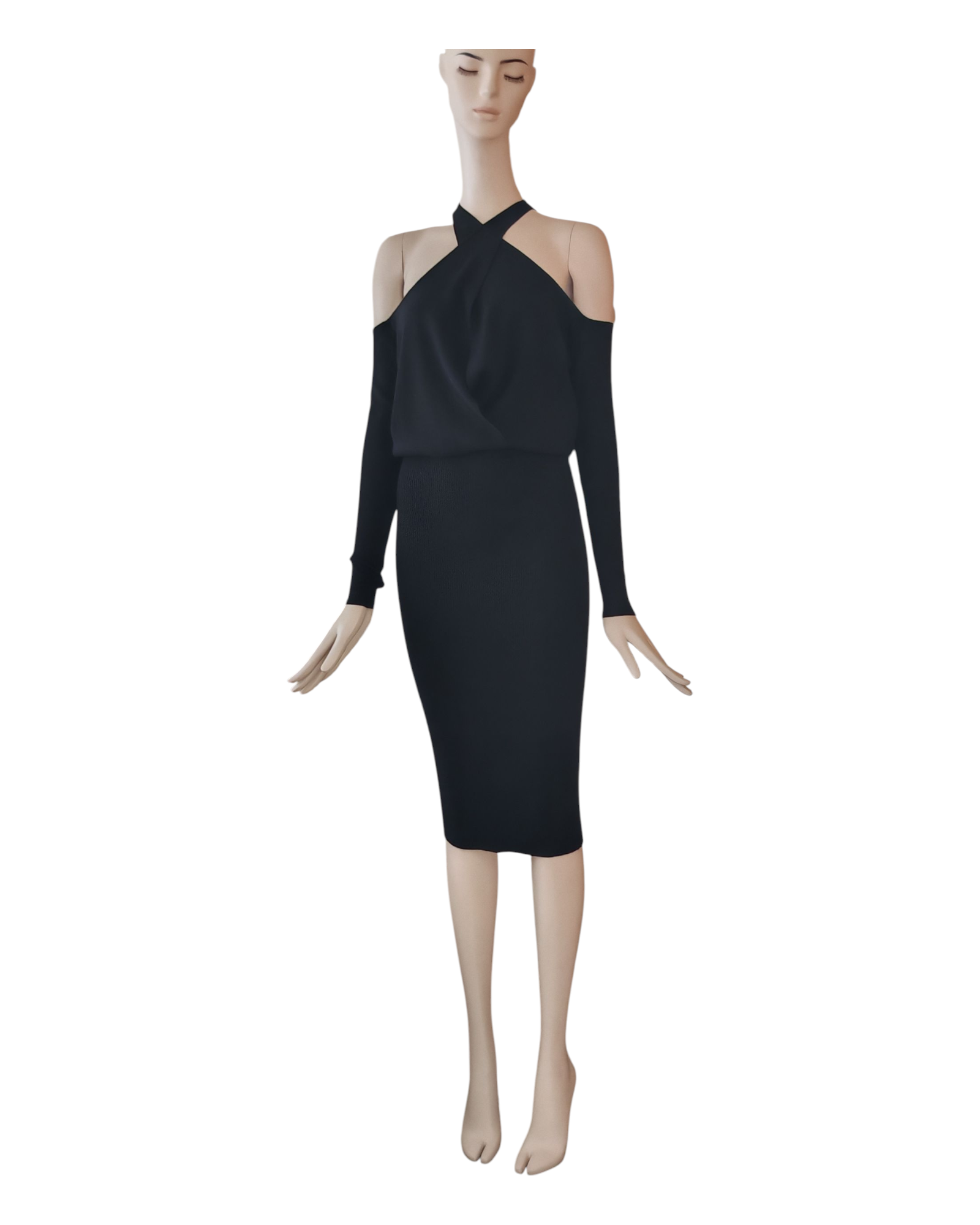 IMG_20250829_131940 Reiss Raina Halter Neck Bodycon Dress Slim-fit - Image 1