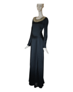 Temperley London Open Back Long Embroidered Dress
