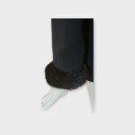 Vintage 80s Thierry Mugler Sculpted Black Jacket Blaser Top With Fur Trim - Image 4