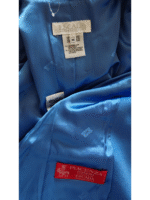 Vintage Escada Margaretha Ley Blue Angora Wool Blazer - Image 8