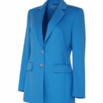 Vintage Escada Margaretha Ley Blue Angora Wool Blazer